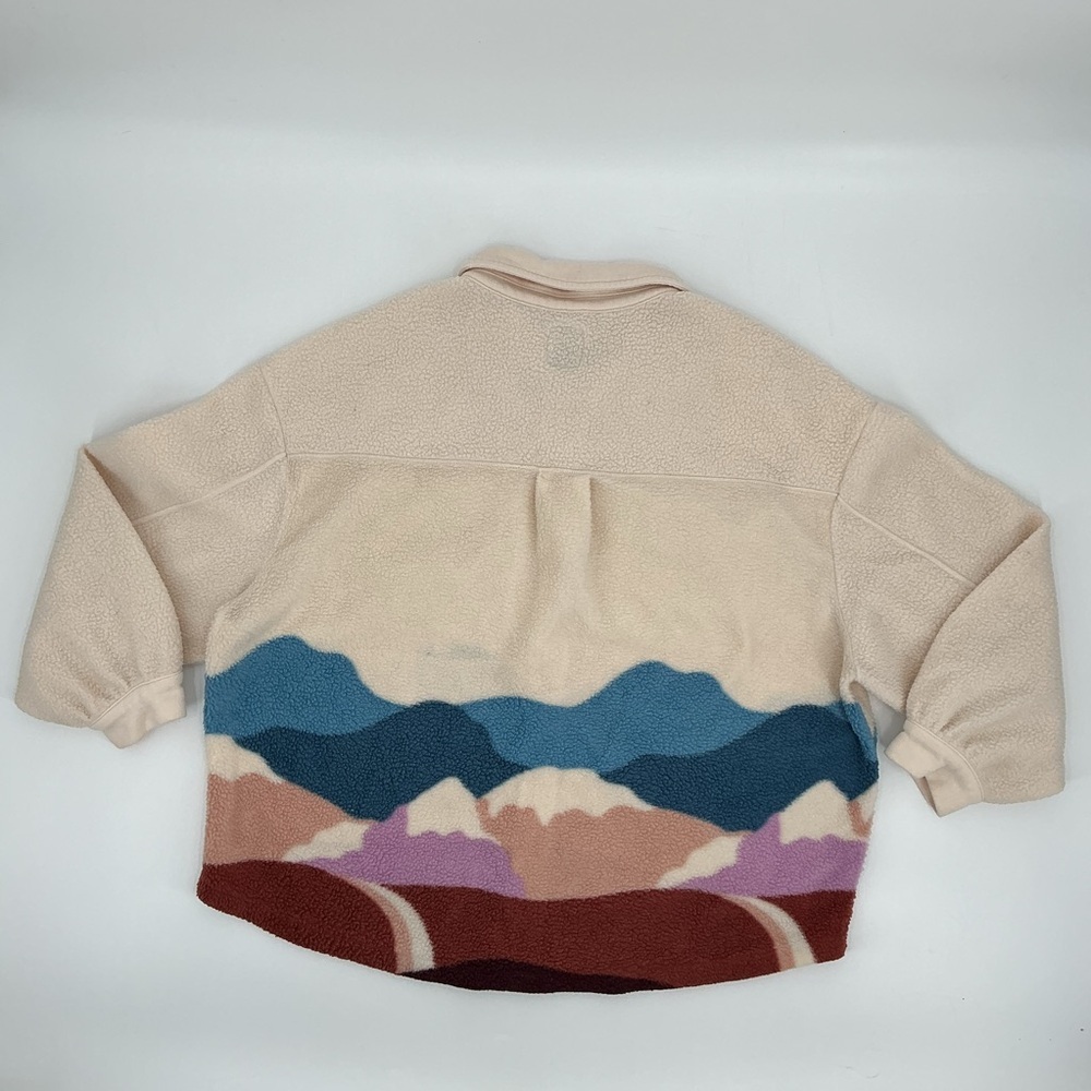 SO Cream Collar Fleece Shirt Jacket - Picture 6 of 6